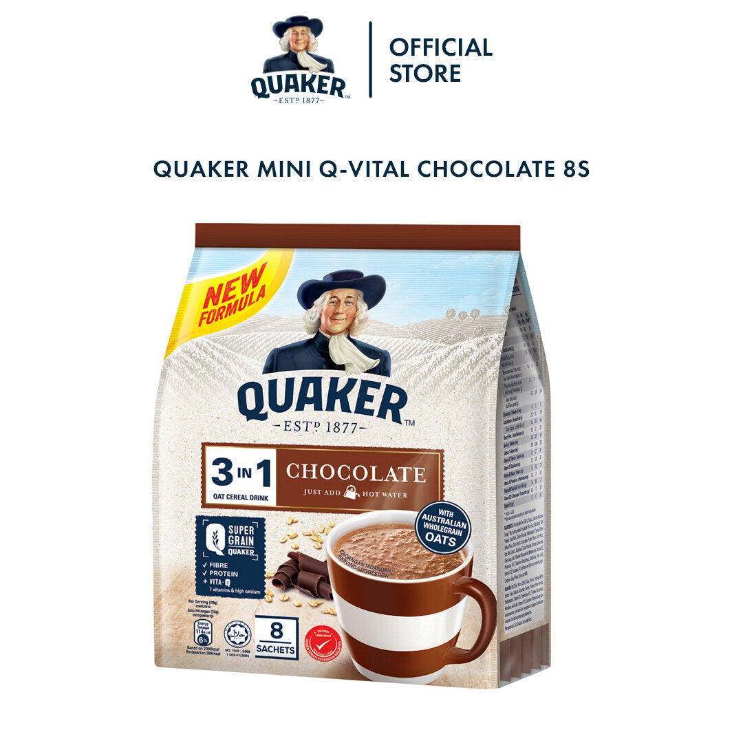 Quaker Mini Q-Vital Chocolate 8S