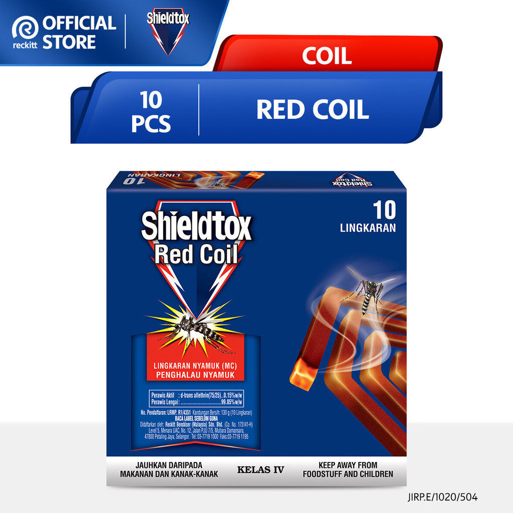 Shieldtox Hexagon Mosquito Red Coil 10s
