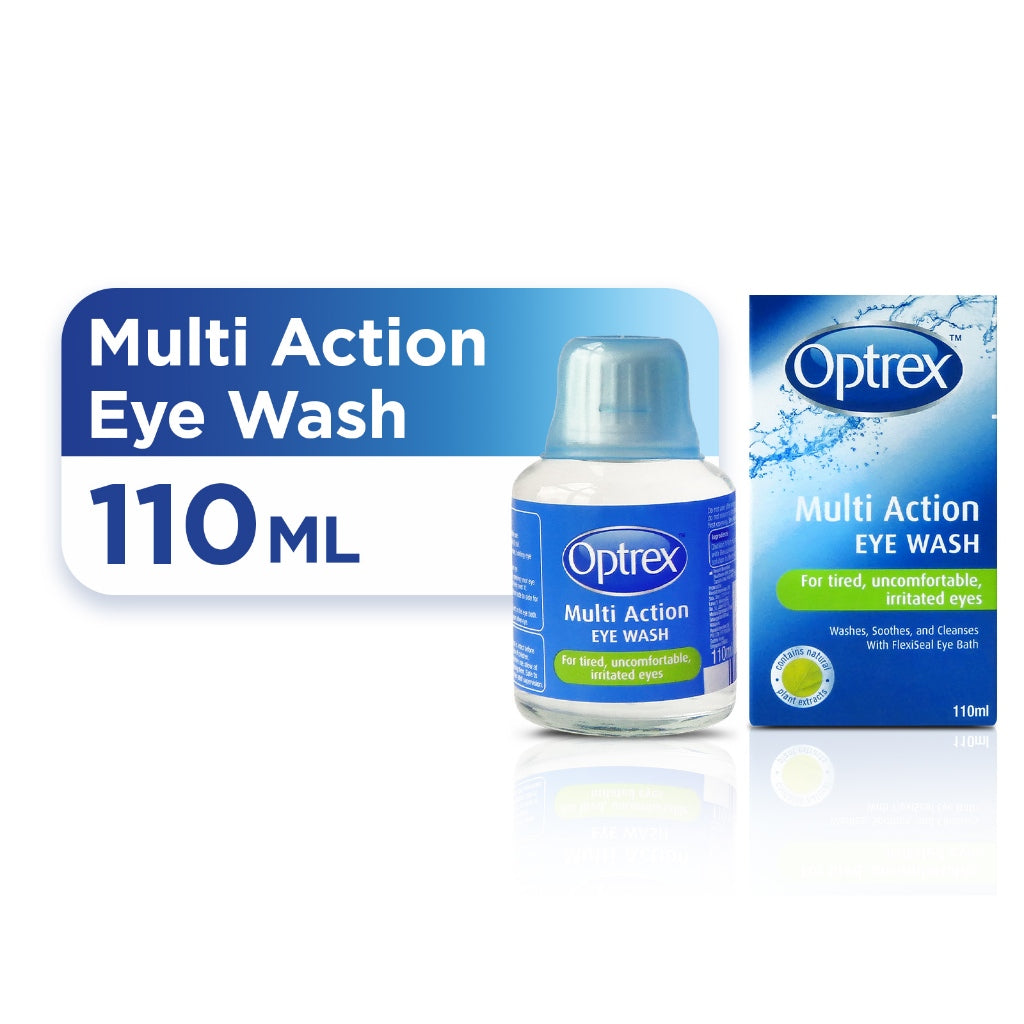 Optrex Multi Action Eye Wash 110ml (Eye Lotion for tired, uncomfortable & irritated eyes)