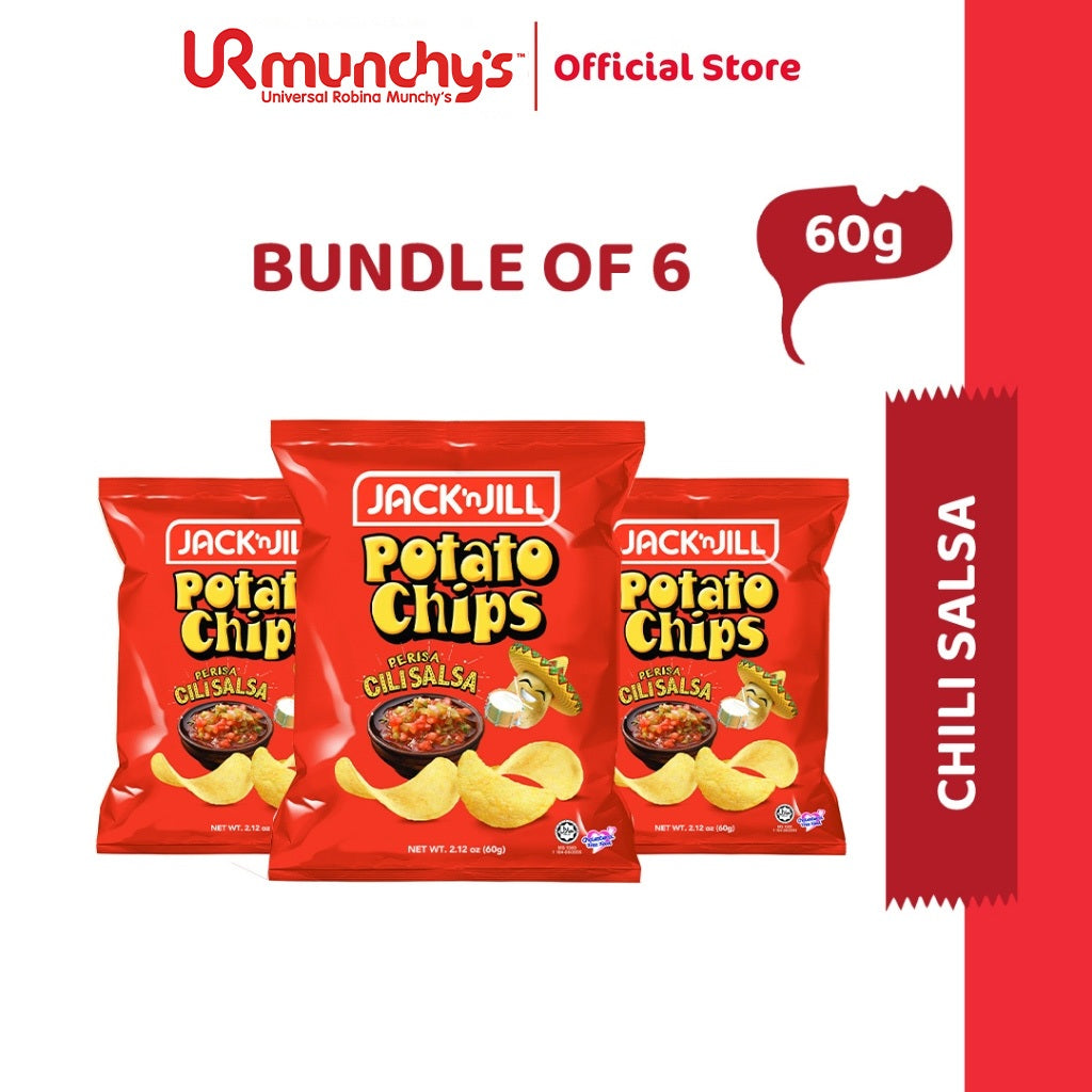 Jack ‘n Jill Potato Chips - Salsa Chilli 60g x 6