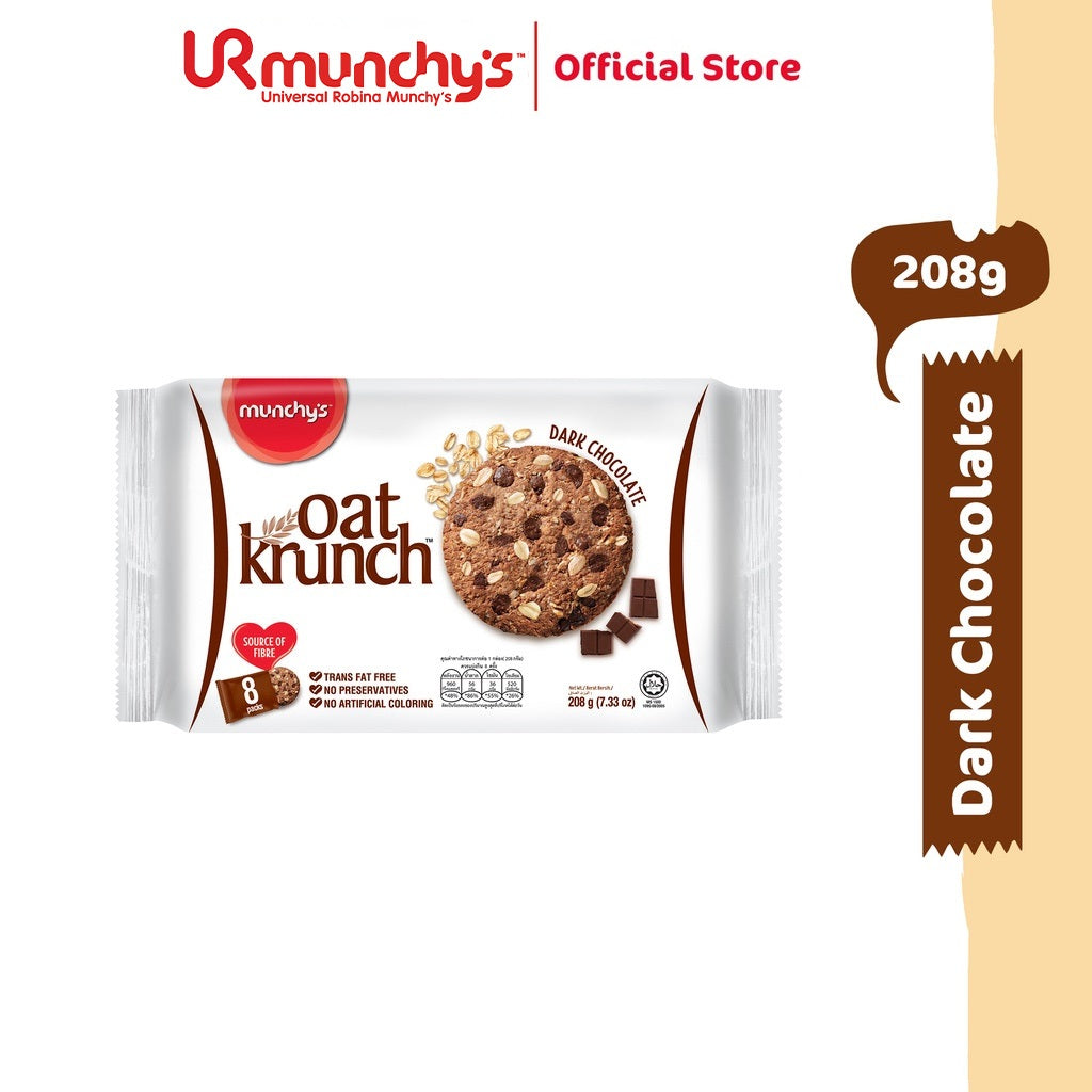 Munchy's Oat Krunch Biscuit - Dark Chocolate (208g)