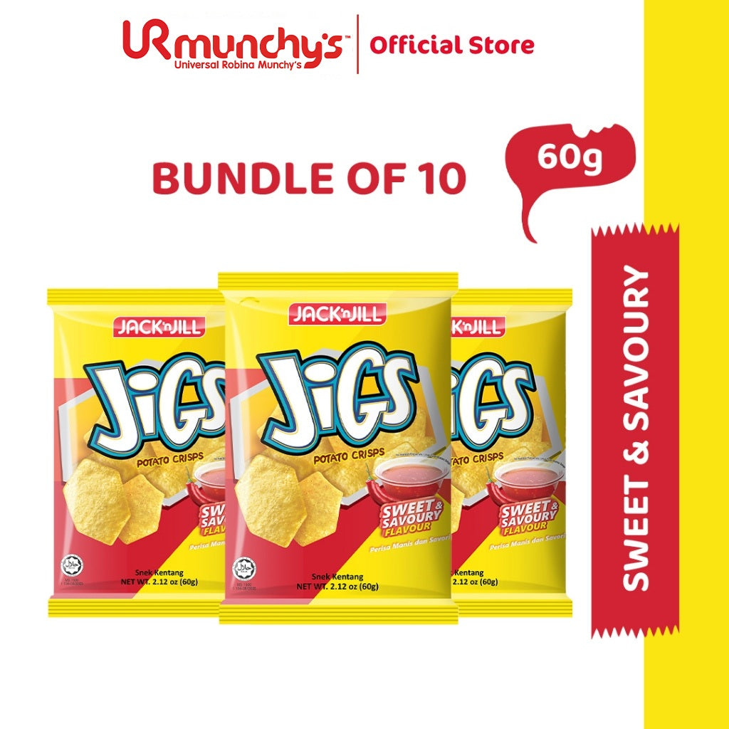 Jack ‘n Jill JIGS - Sweet & Savoury 60g x 10