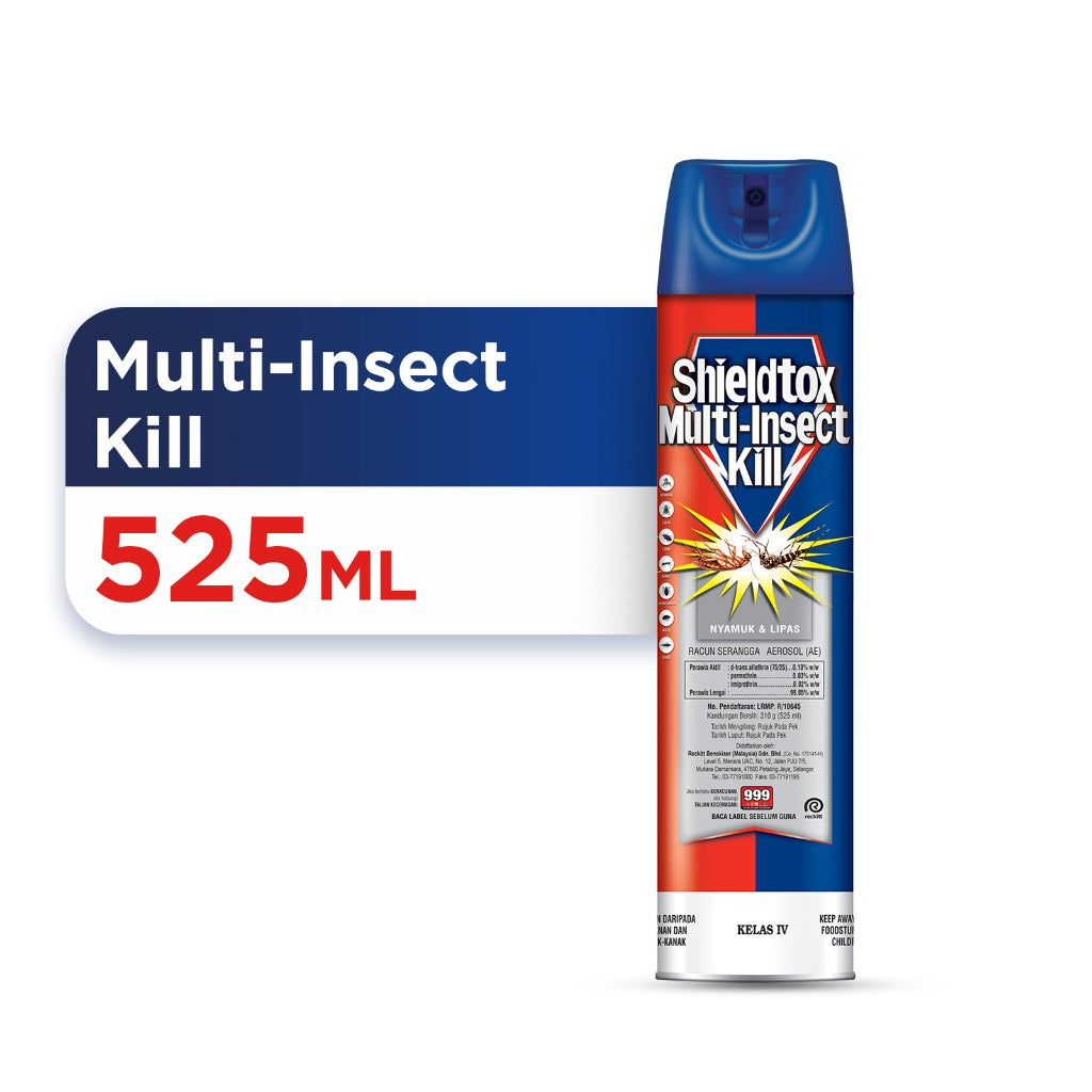 Shieldtox 8 Hour Nights Mosquito Spray Aerosol 525ml