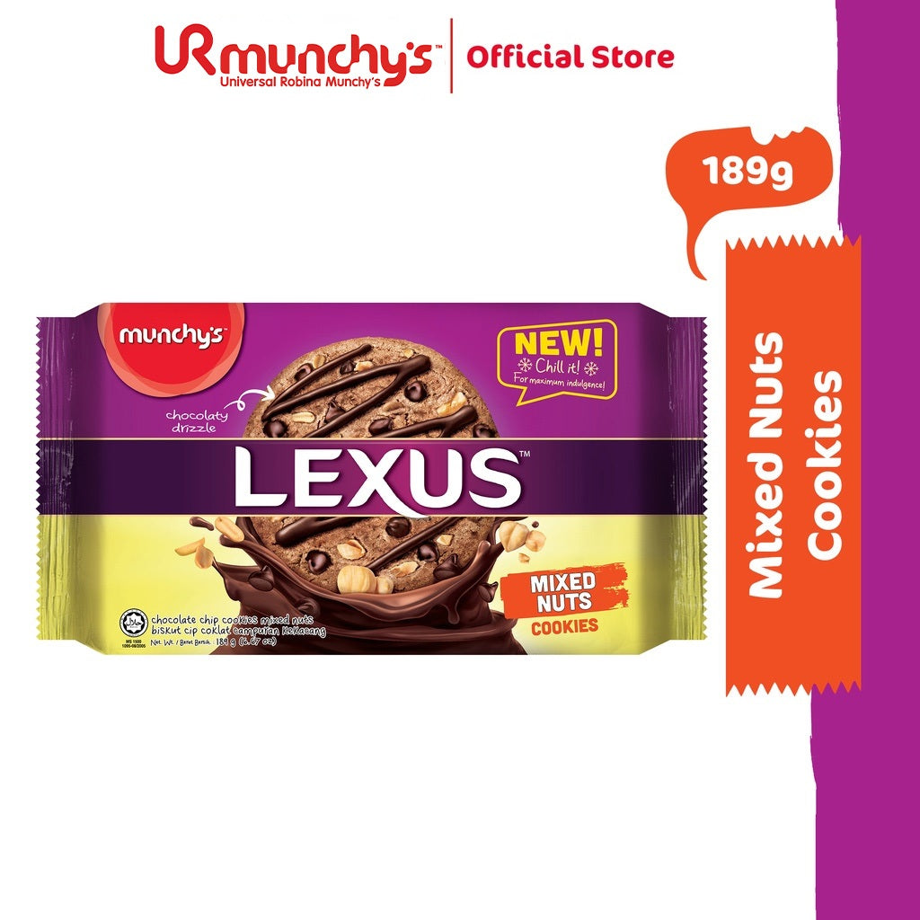 Munchy's LEXUS Cookies - Mixed Nuts (189g)