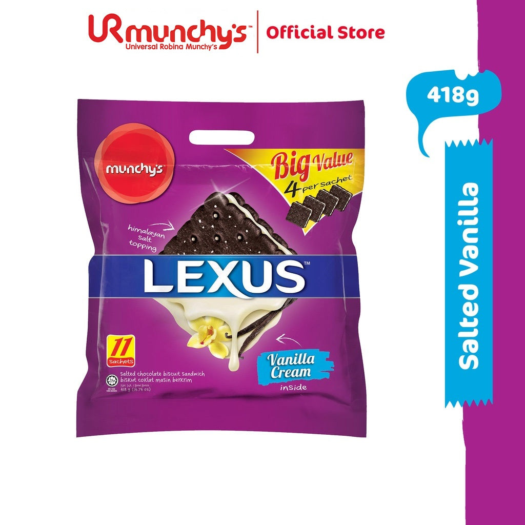Munchy's LEXUS Sandwich Biscuit - Salted Vanilla (418g)