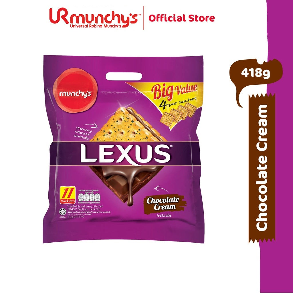 Munchy's LEXUS Sandwich Biscuit - Chocolate Cream (418g)
