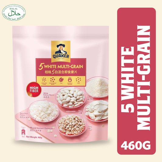 Quaker Five White Multigrain Mix Oats 460g