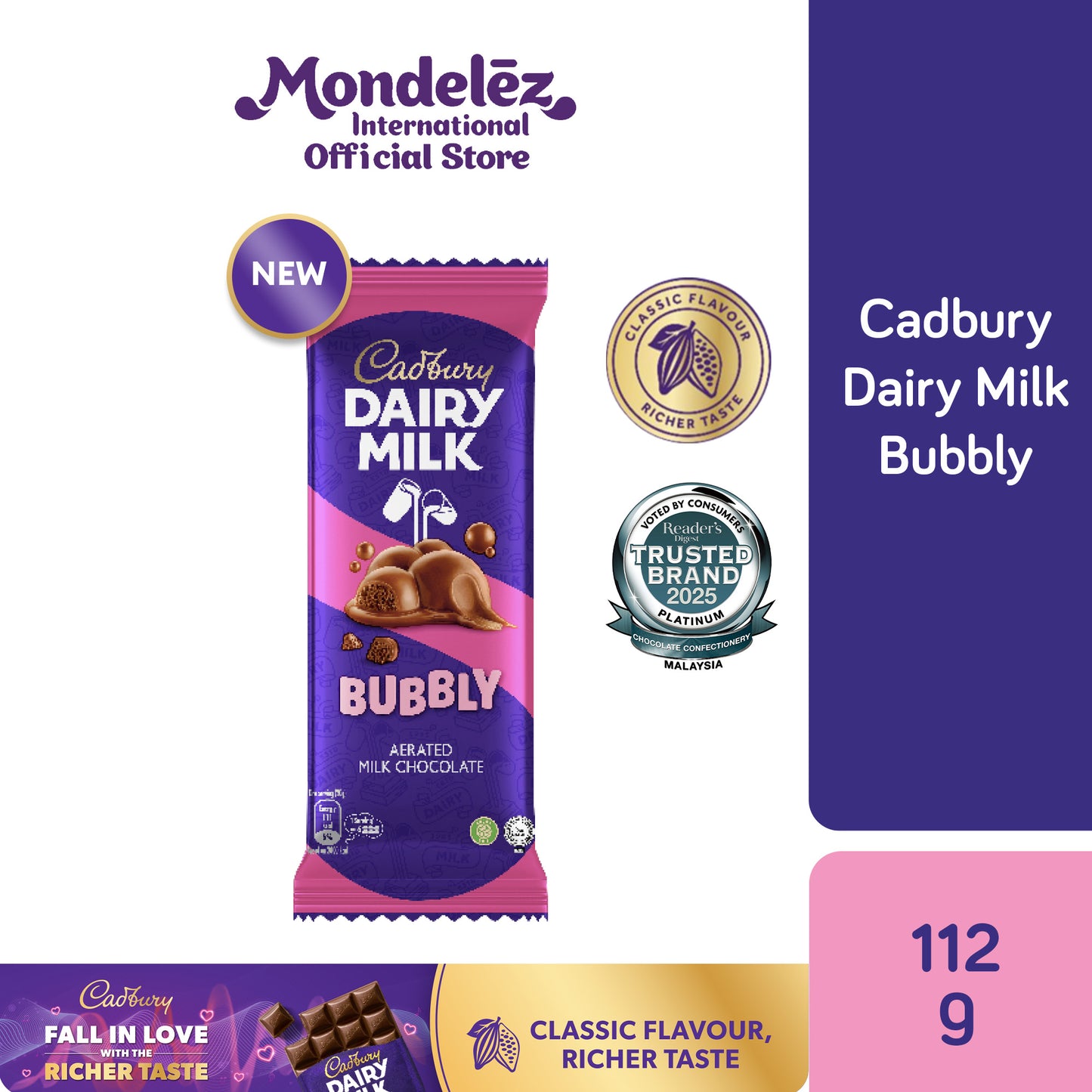 [CARTON DEAL] CDM BUBBLY 8X10X112G SEA (8 X 10 X 112G)