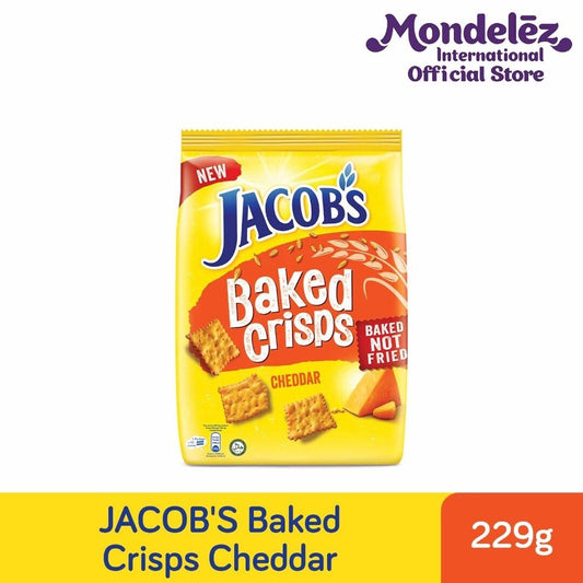 Jacob's Baked Crisps - Cheddar Baked Crisps Biscuits (229g x 6 )