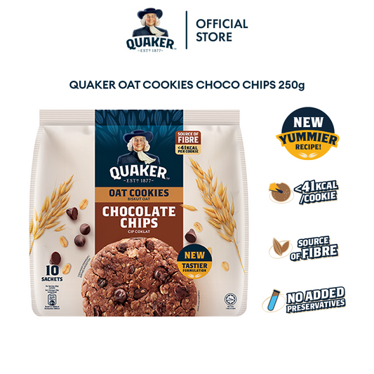 Quaker Oat Cookies - Chocolate Chips 250g