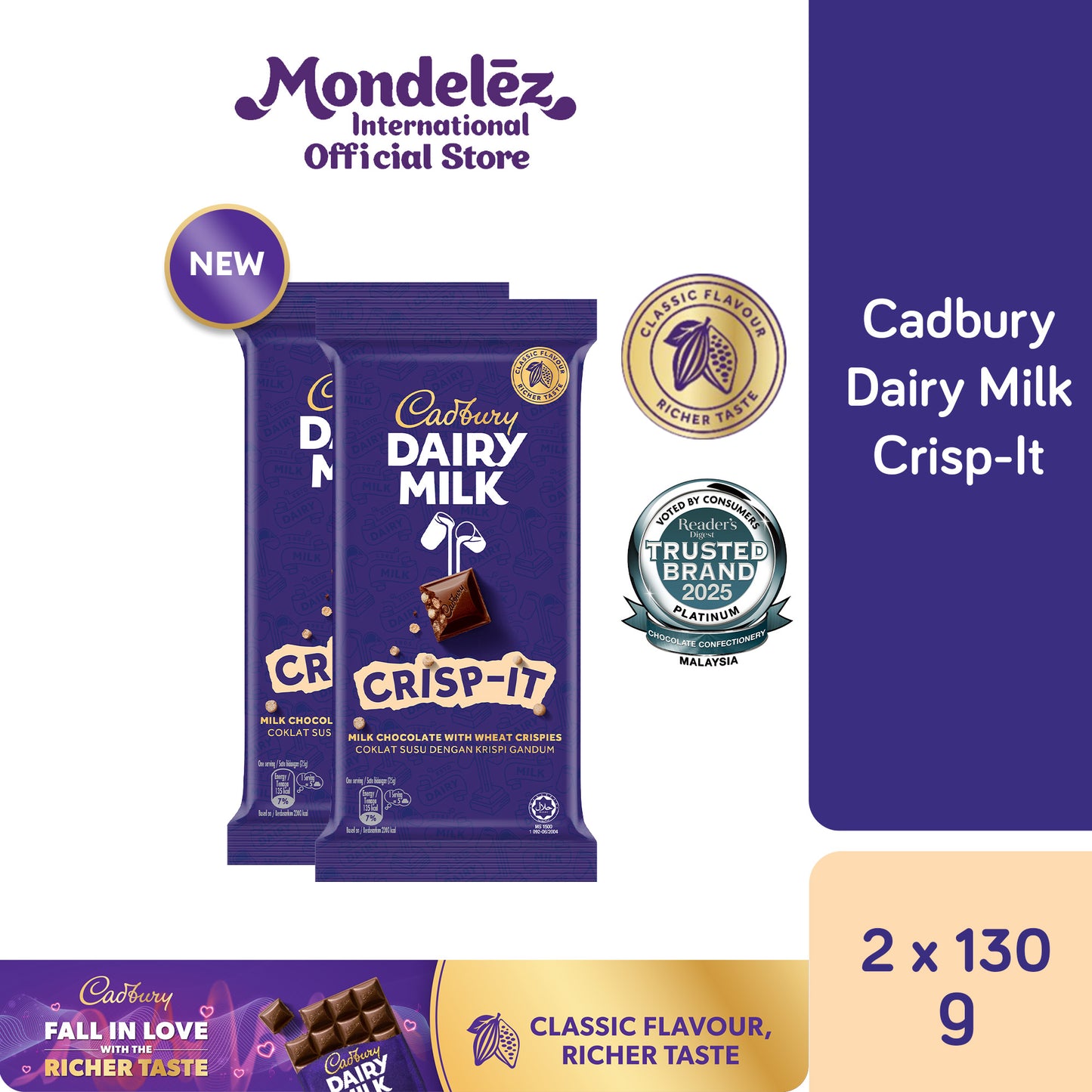 [CARTON DEAL] CDM CRISP-IT 6X10X130G (6 X 10 X 130G)