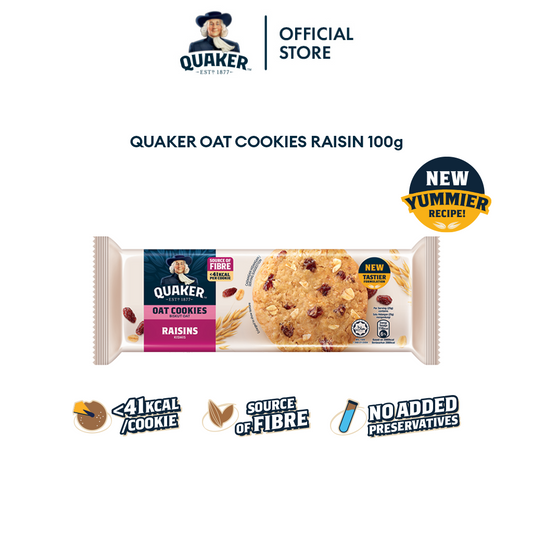 Quaker Oat Cookies Raisins 100g