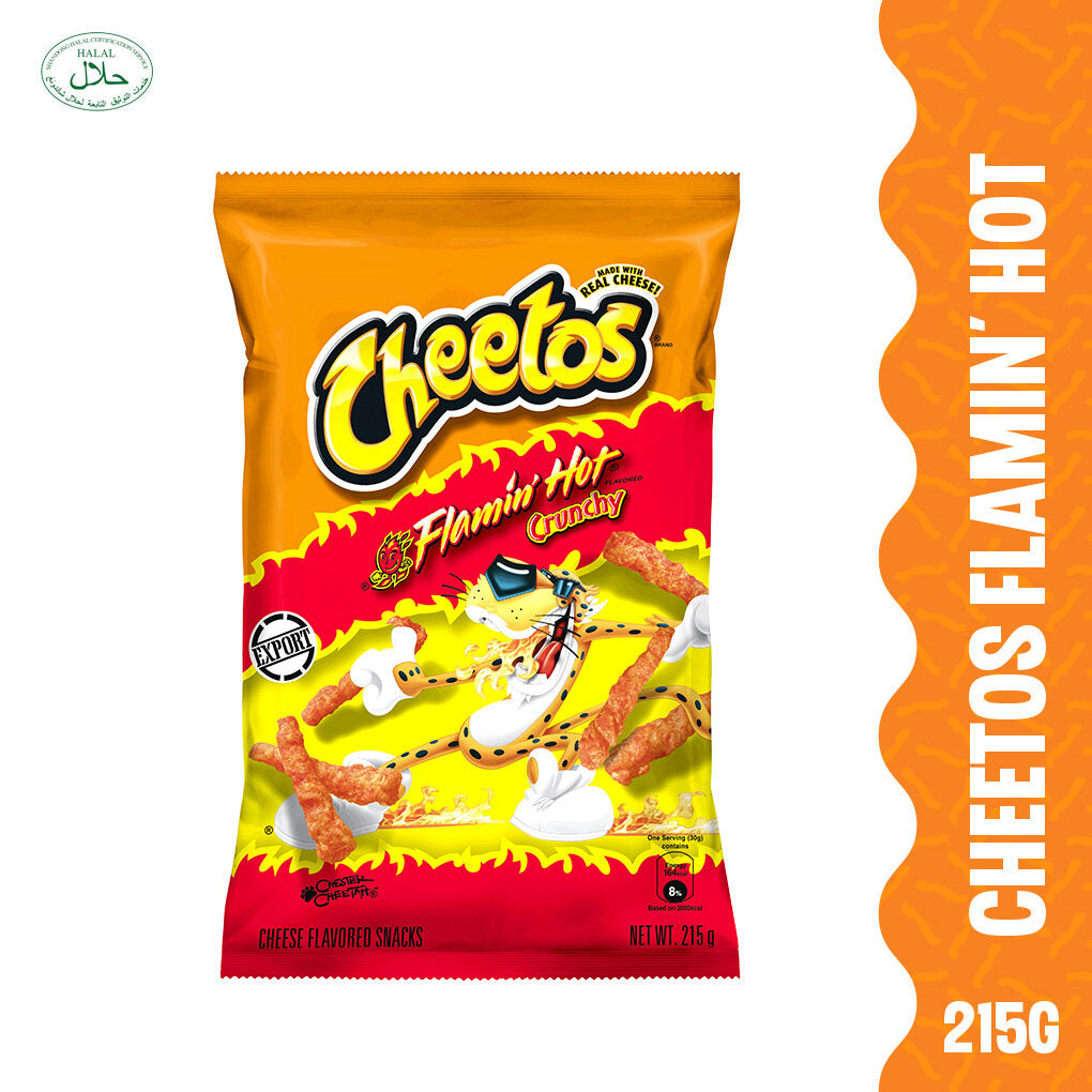 Cheetos Crunchy Flamin Hot Crunchy 215g