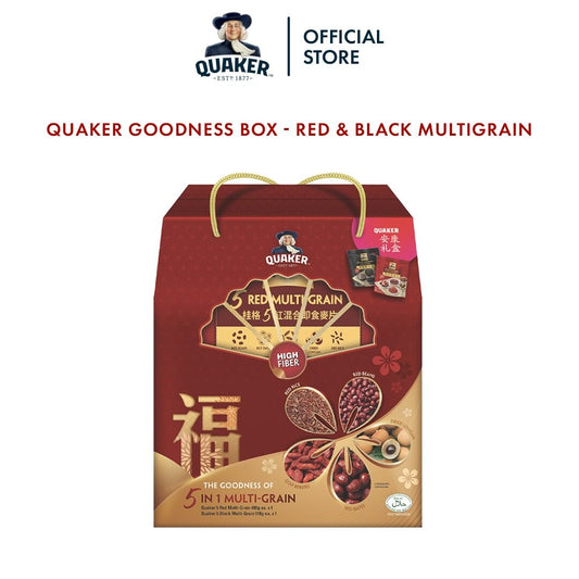 Quaker Goodness Box - Red & Black Multigrain