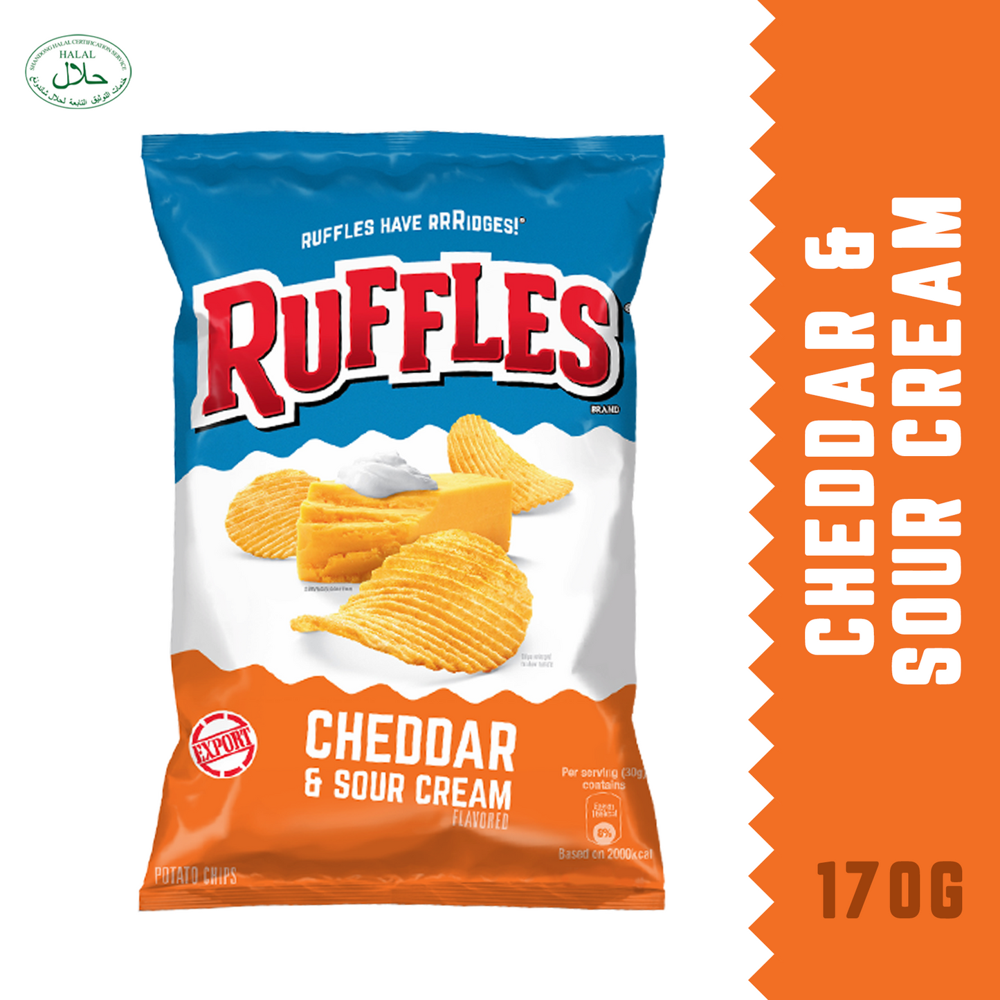 Ruffles Cheddar & Sour Cream 170g