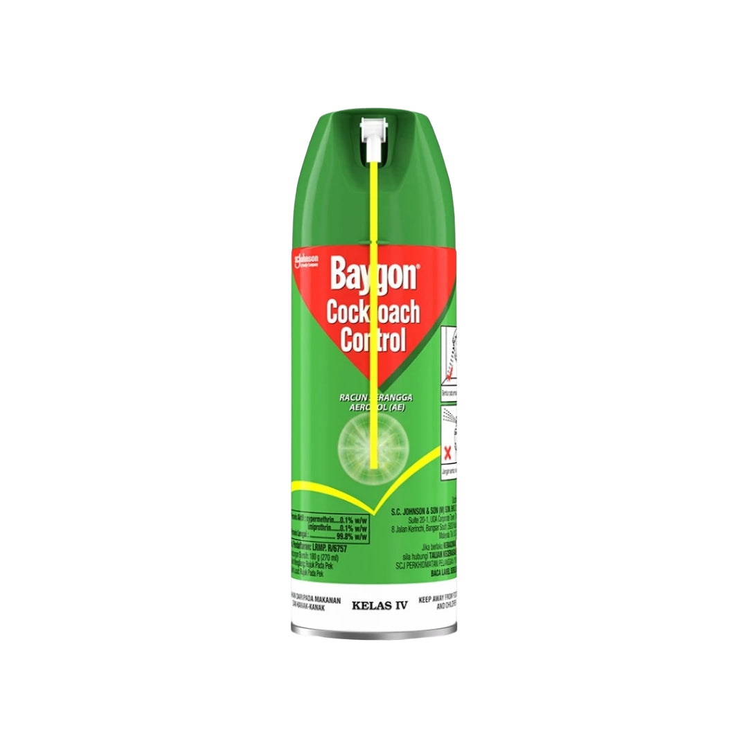 [CARTON DEAL] Baygon Cockroach Control Spray (24 x 270ml)