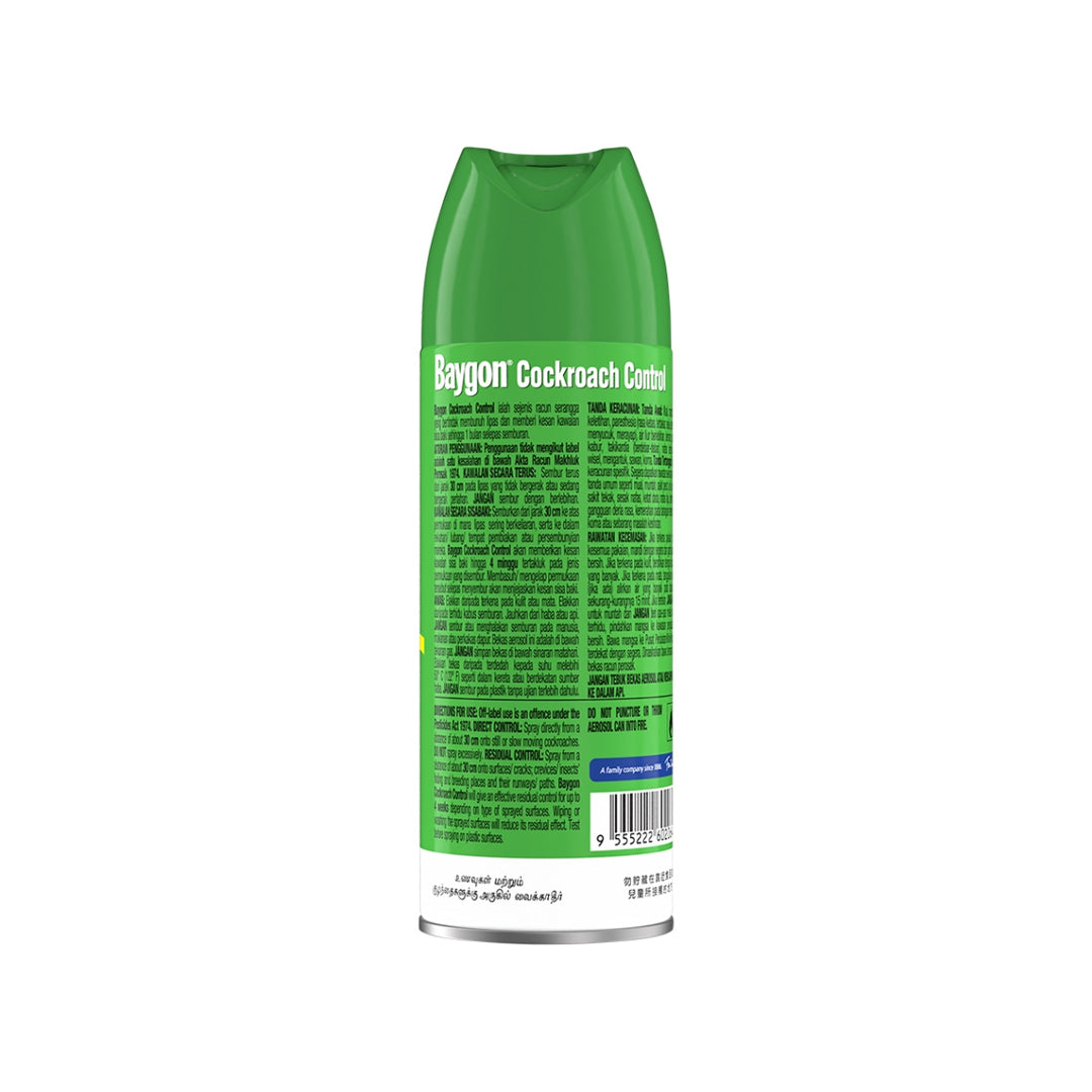 [CARTON DEAL] Baygon Cockroach Control Spray (24 x 270ml)