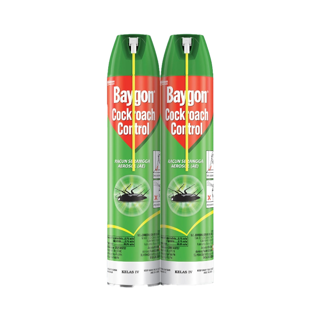 [CARTON DEAL] Baygon Cockroach Control Spray Twinpack (12 x 2 x 570ml)