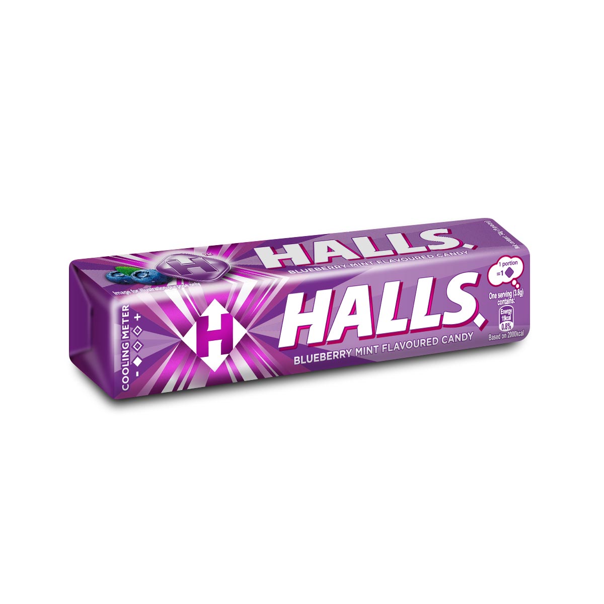 [CARTON DEAL] HALLS STICK CANDY BLUEBERRY (12 X 20 X 34G)