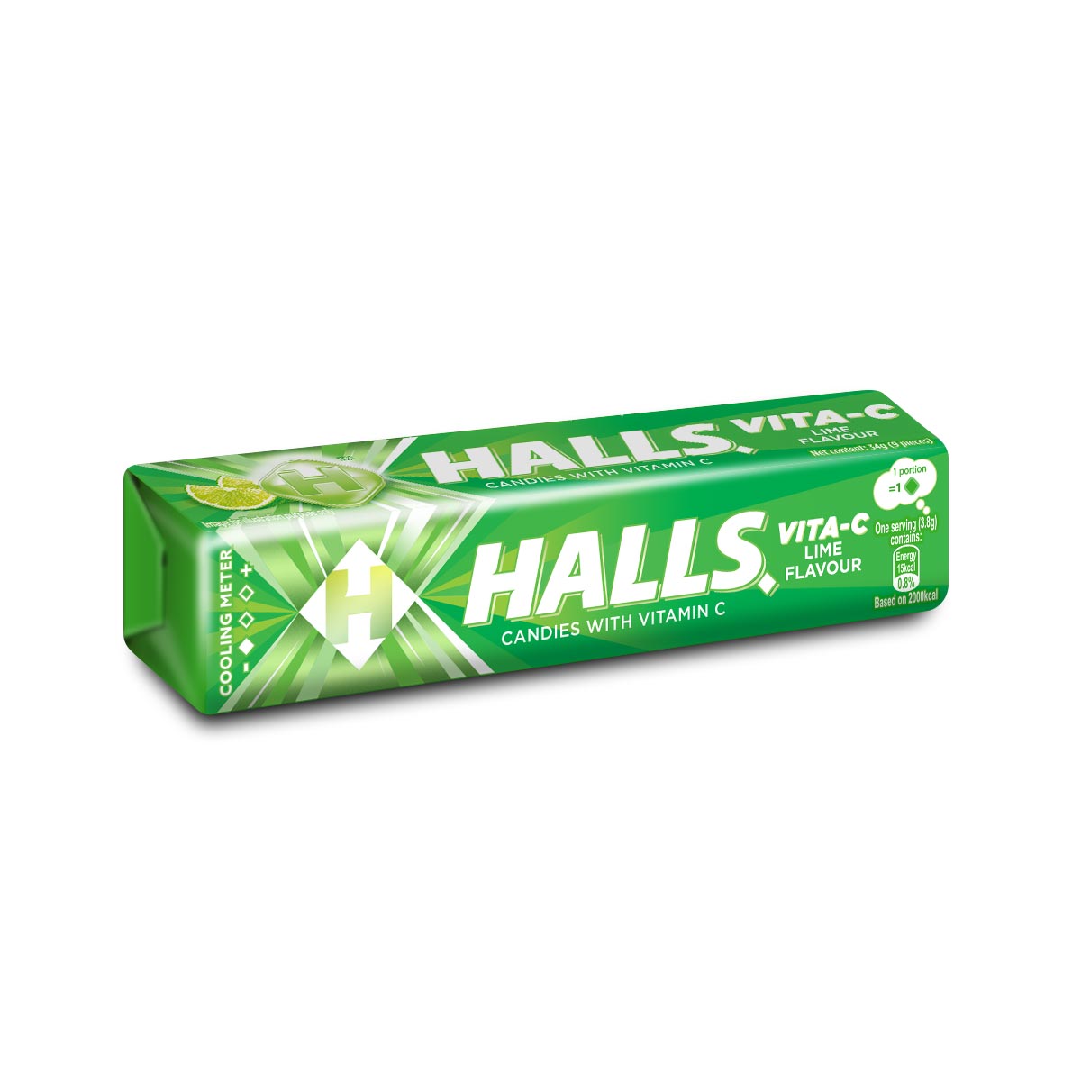 [CARTON DEAL] HALLS VITA C LIME (12 X 20 X 34G)