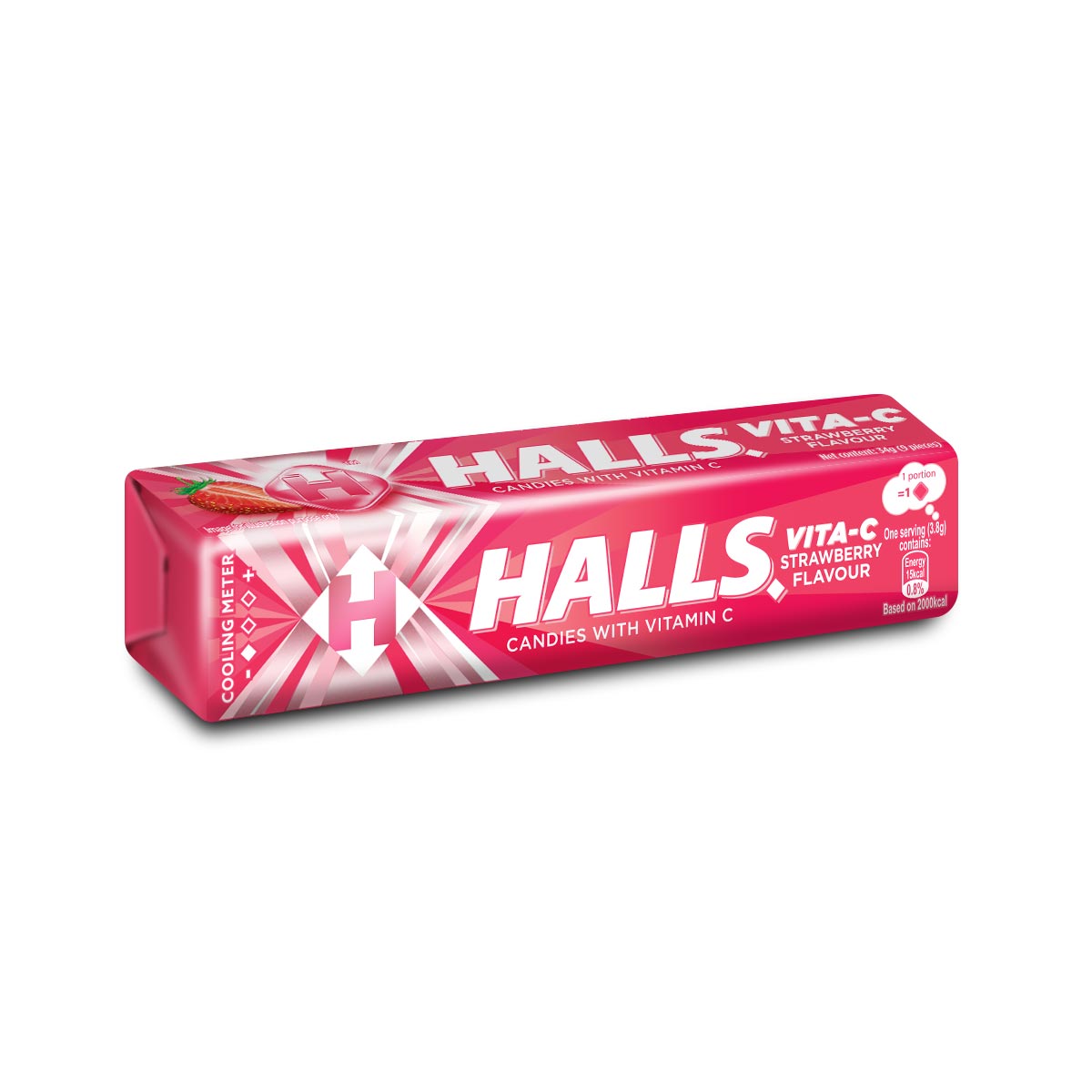 [CARTON DEAL] HALLS VITA C STRAWBERRY  (12 X 20 X 34G)