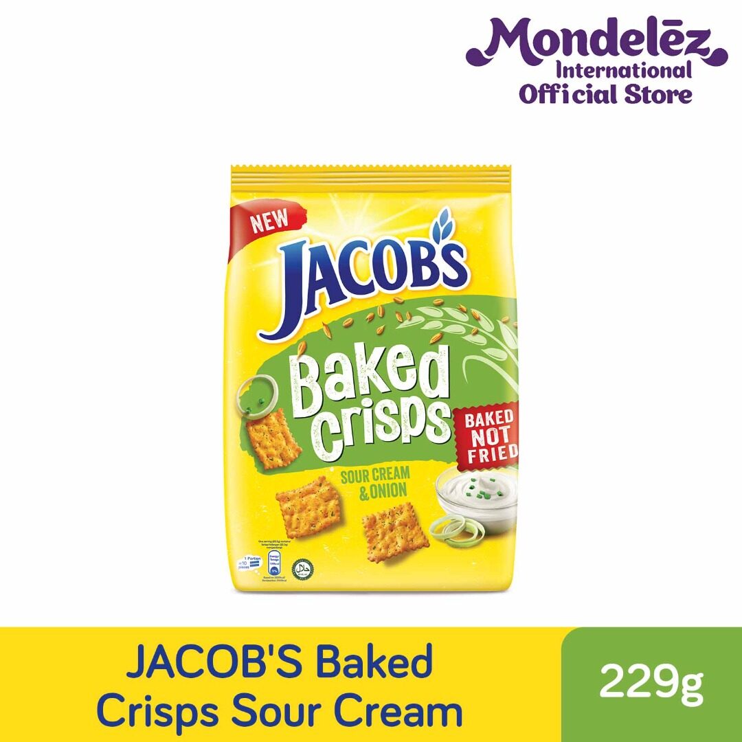[CARTON DEAL] JACOB'S BAKED CRISPS 45G SOUR CREAM (4 X 6 X 45G)