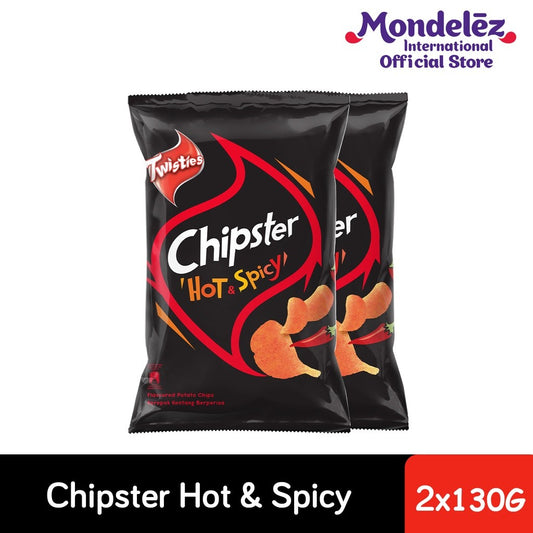 [CARTON DEAL] TW CHIPSTER HOT & SPICY 12 X 130G 2022 (1 X 12 X 130G)