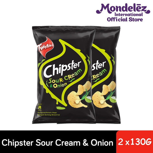 [CARTON DEAL] TW CHIPSTER SOUR CRM N ONION 12 X 130G 2022 (1 X 12 X 130G)