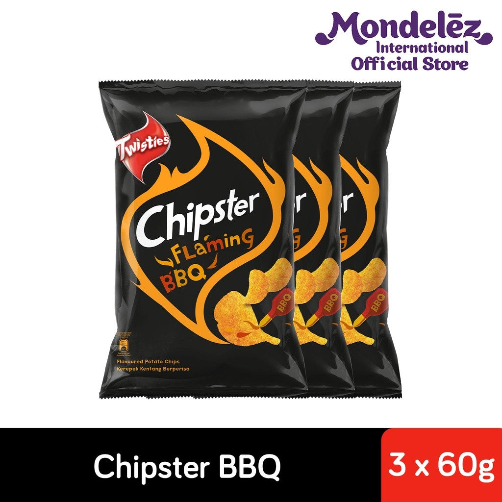 [CARTON DEAL] TWIST CHIPSTER FLAMING BBQ (3 X 10 X 60G)