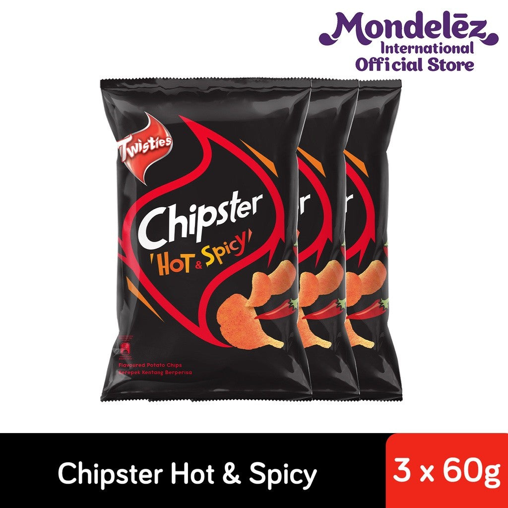 [CARTON DEAL]  TWIST CHIPSTER HOT & SPICY (3 X 10 X 60G)