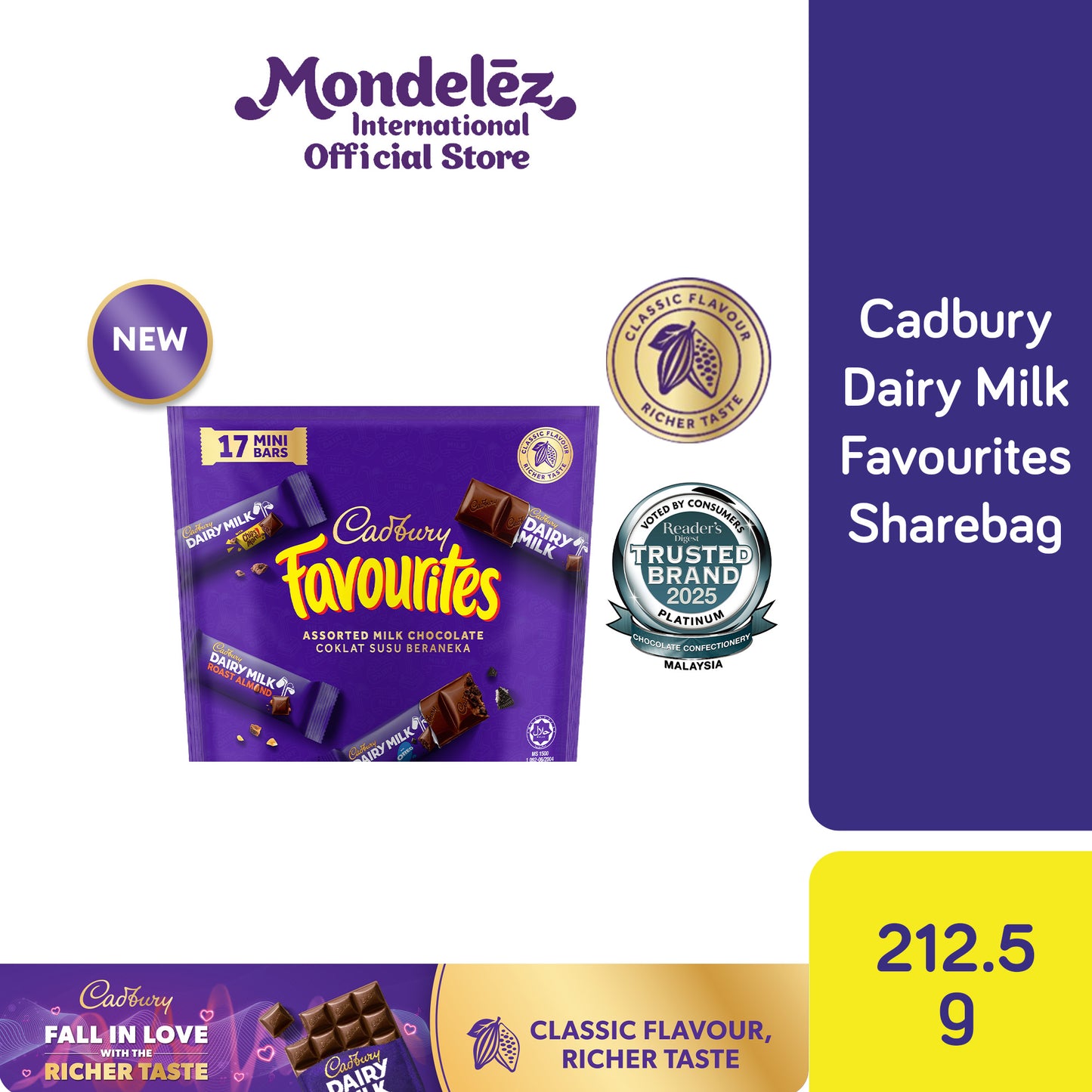 [CARTON DEAL] CDM FAVOURITES SHAREBAG 17S 16X212.5G (1 X 16 X 212.5G)