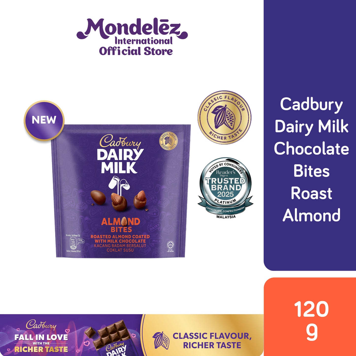 [CARTON DEAL] CDM BITES ALMOND 50G (1 X 24 X 50G)