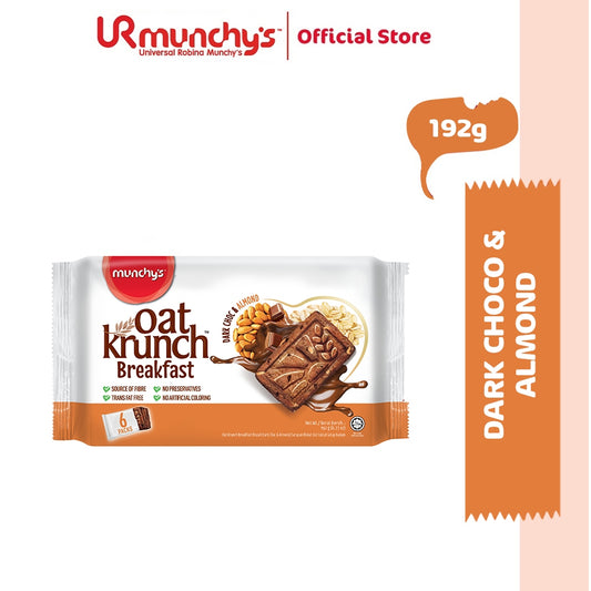 Munchy's Oat Krunch Dark Chocolate Almond 192g