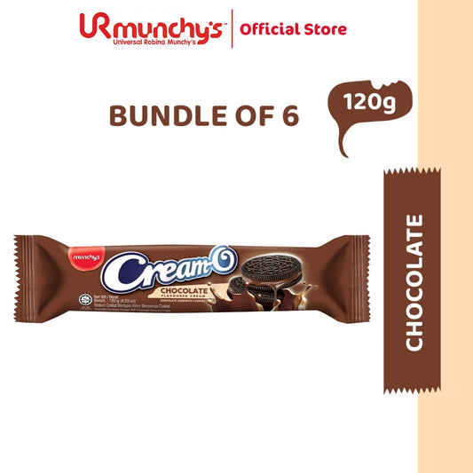 Munchy's Cream-O - Chocolate 120g x 6