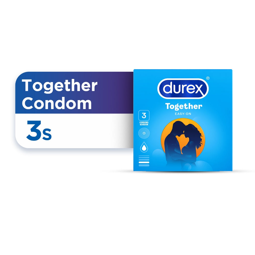 Durex Together Condoms 3's [For man] Basic, Regular size 52mm (Safety & Protection)