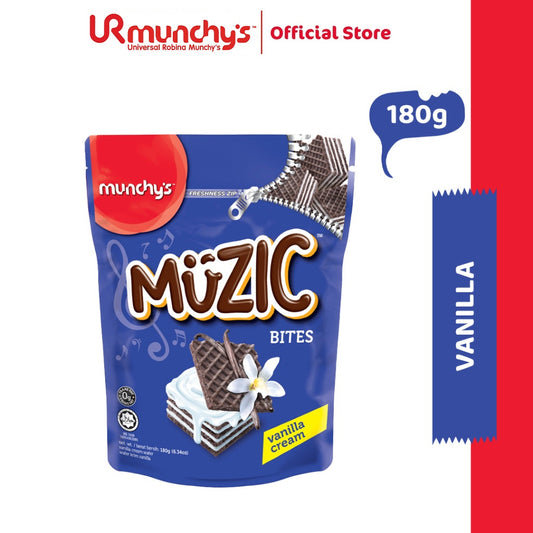 Munchy's Muzic Wafer Bites - Vanilla (180g)