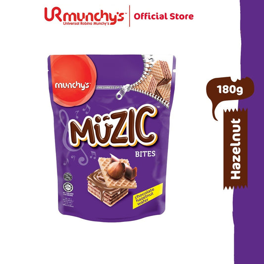 Munchy's Muzic Wafer Bites - Hazelnut (180g)