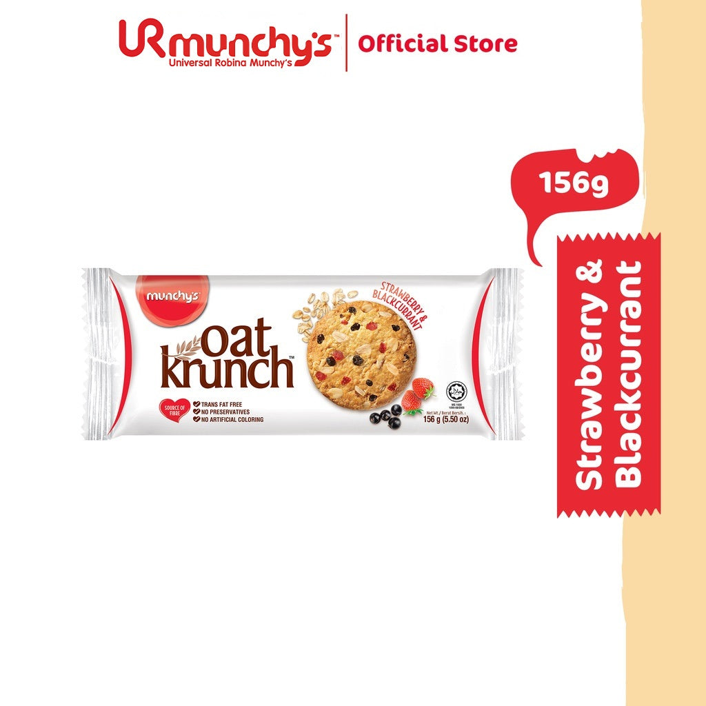 Munchy's Oat Krunch Biscuit - Strawberry & Blackcurrant (156g)