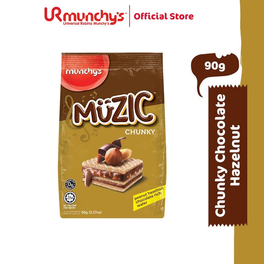 Munchy's Muzic Wafer - Chunky Chocolate Hazelnut (90g)