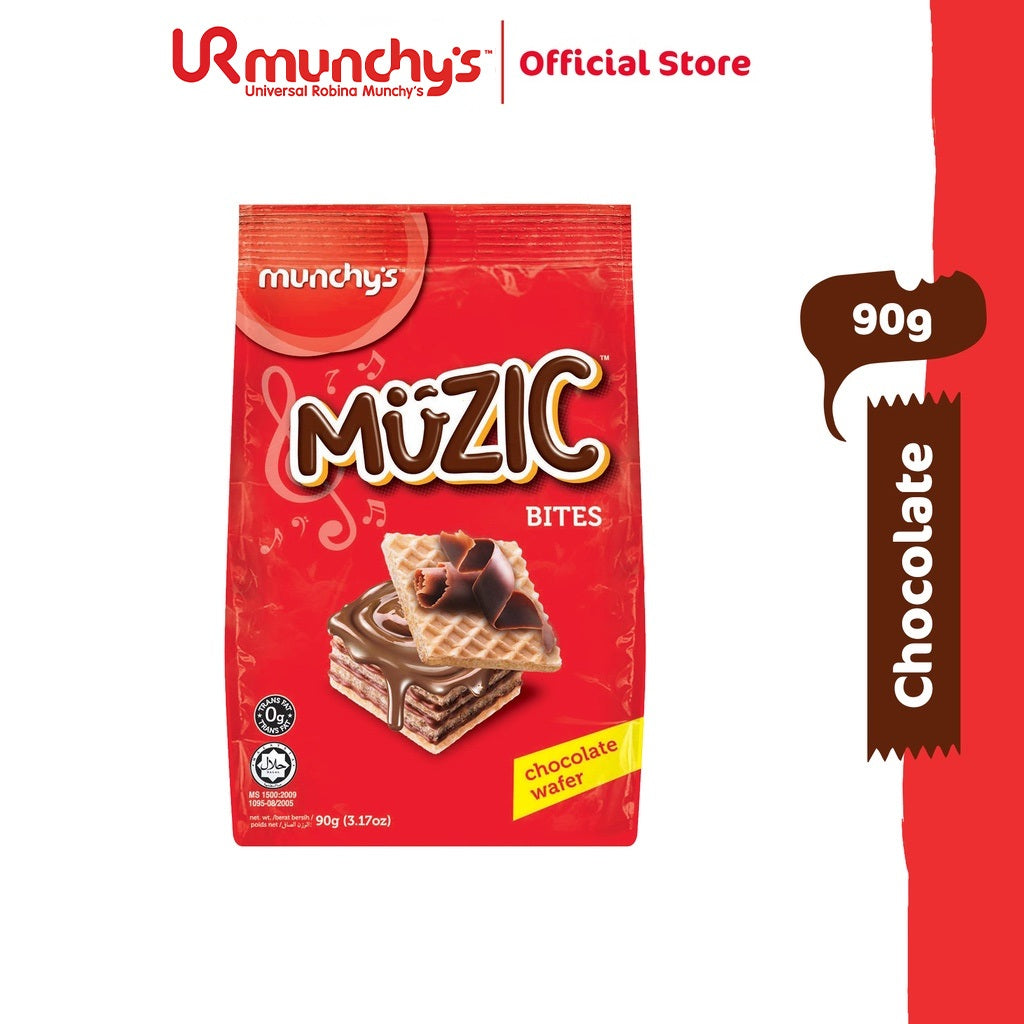 Munchy's Muzic Wafer Bites - Chocolate (90g)