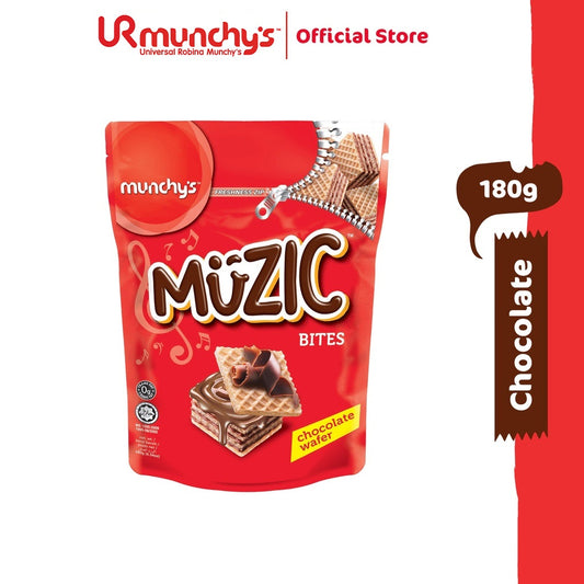 Munchy's Muzic Wafer Bites - Chocolate (180g)