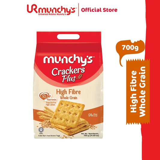 Munchy's Crackers Plus High Fibre Whole Grain (700g)