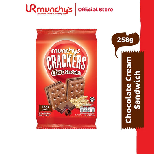 Munchy's Crackers Choc Sandwich Chocolate Cream (258g)