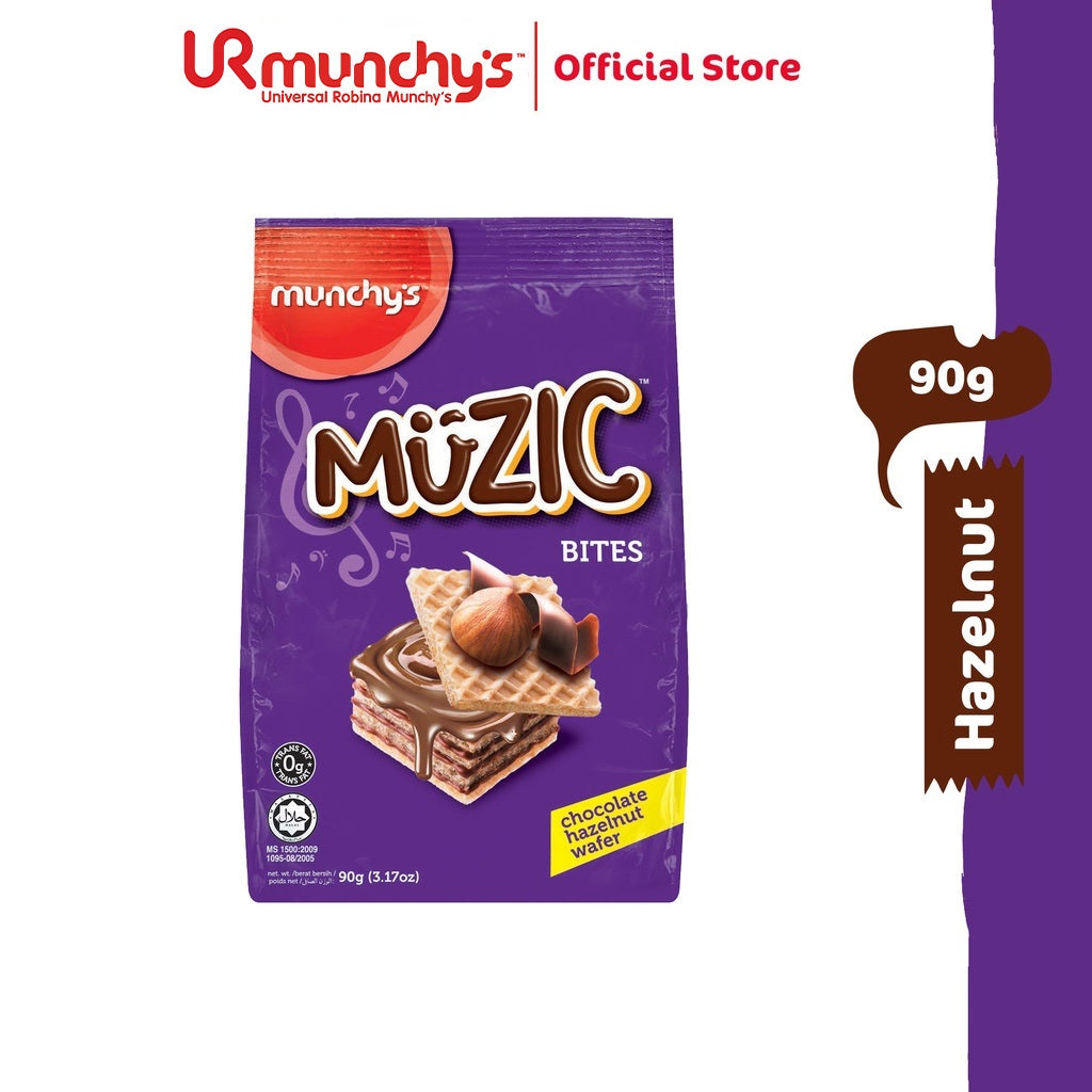 Munchy's Muzic Wafer Bites - Hazelnut (90g)