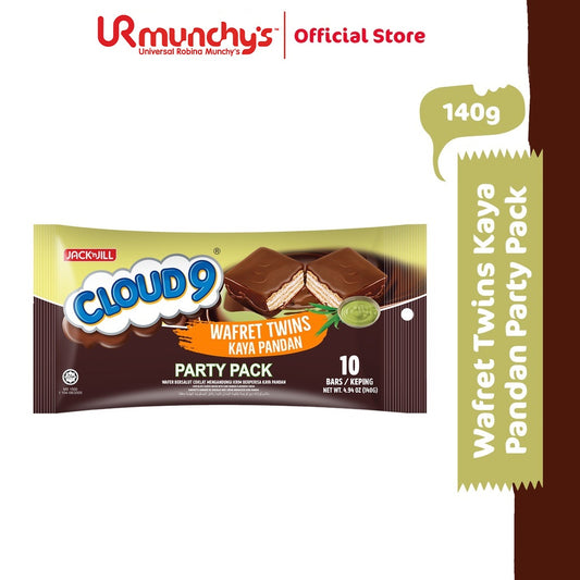 Jack ‘n Jill Cloud 9 Wafret Party Pack - Kaya Pandan (14g x 10s)