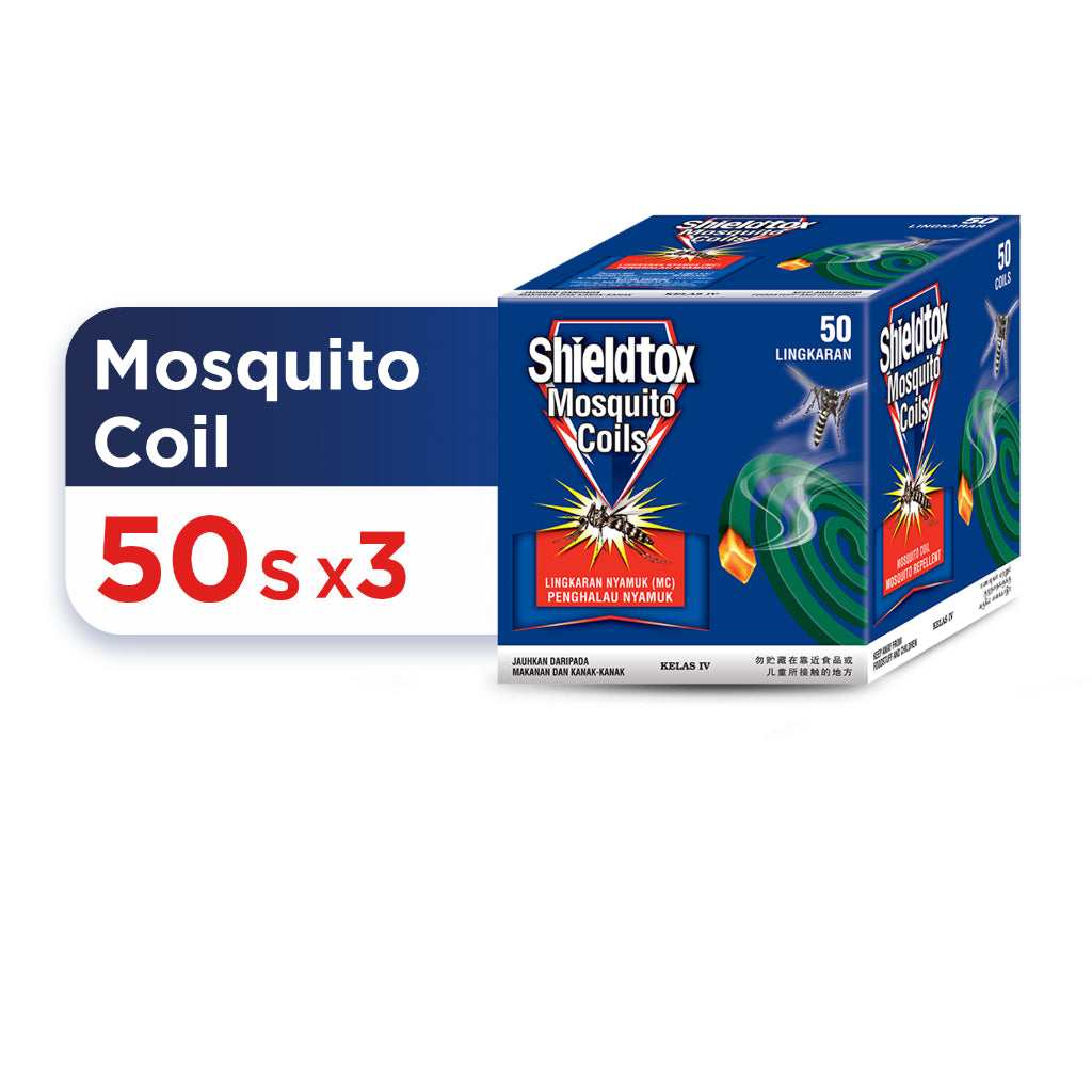[Bundle Deal] Shieldtox 8 hours Mosquito Coil 50 pieces x 3 (Lingkaran Nyamuk)