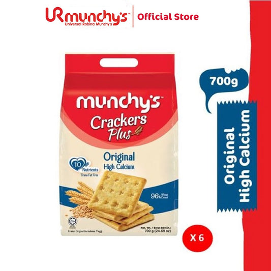 Munchy’s Crackers Plus Original High Calcium (700g x 6)