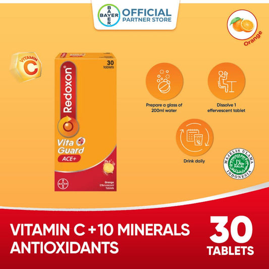 Redoxon Vita Guard Effervescent Orange Tablets (30's)[Exp:11/2024]