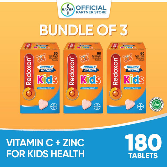[Bundle of 3] Redoxon Kids Double Action Chewable Tablets (60's)