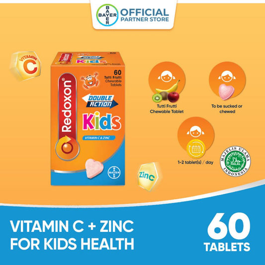 Redoxon Kids Double Action Chewable Tablets (60's) ( Expiry: 04/02/2025)